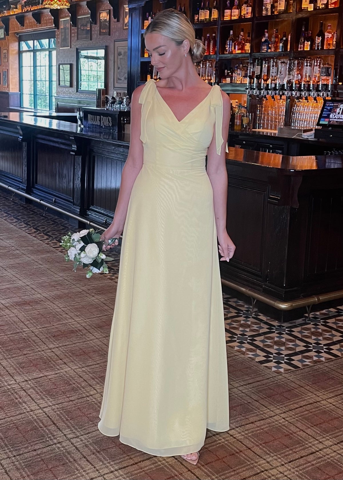 “Beatrice” Bridesmaid Dress In Buttercup