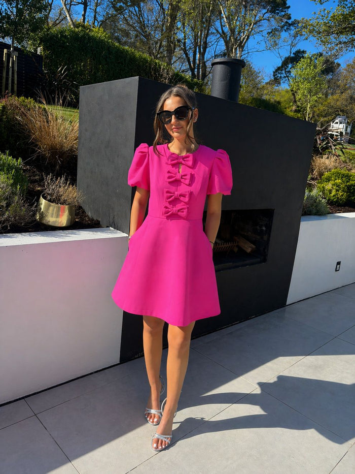 "Alice" Dress In Fuchsia