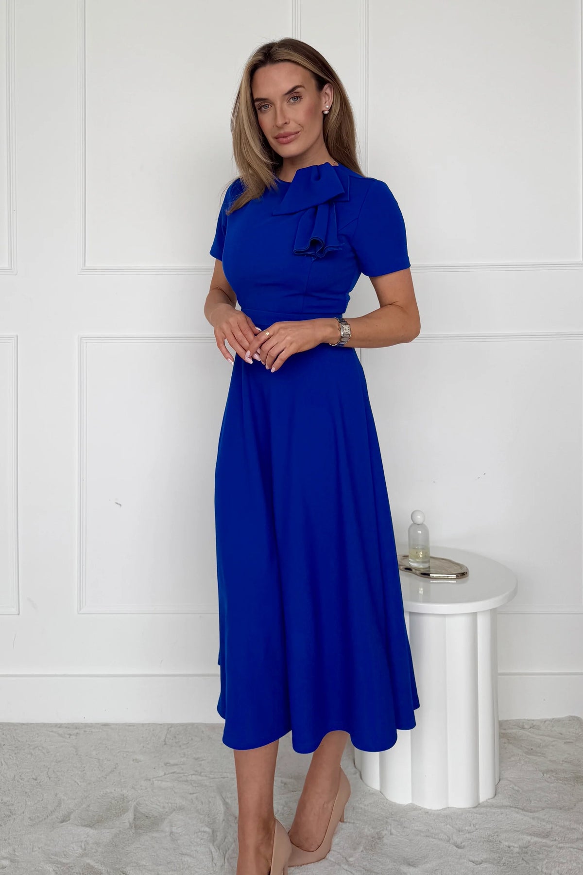 “Minta” Dress In Cobalt Blue