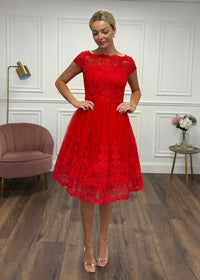 "Lacy" Dress In Red