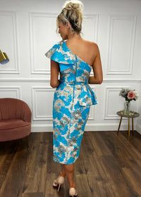 “Anika” Dress In Blue