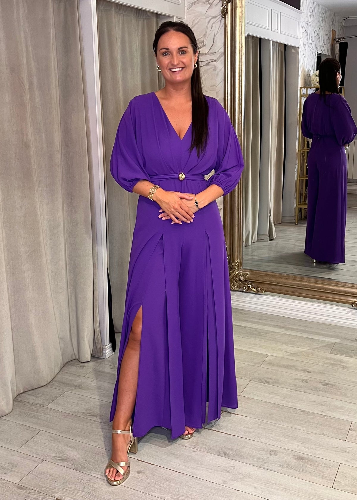 "Katie" Jumpsuit In Purple