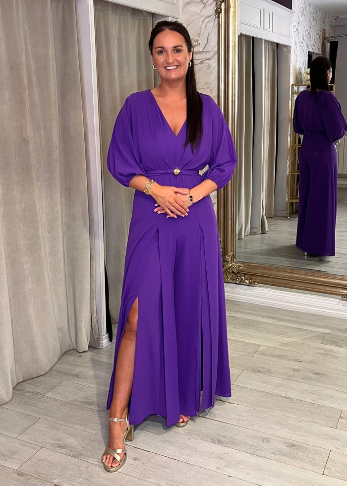 "Katie" Jumpsuit In Purple