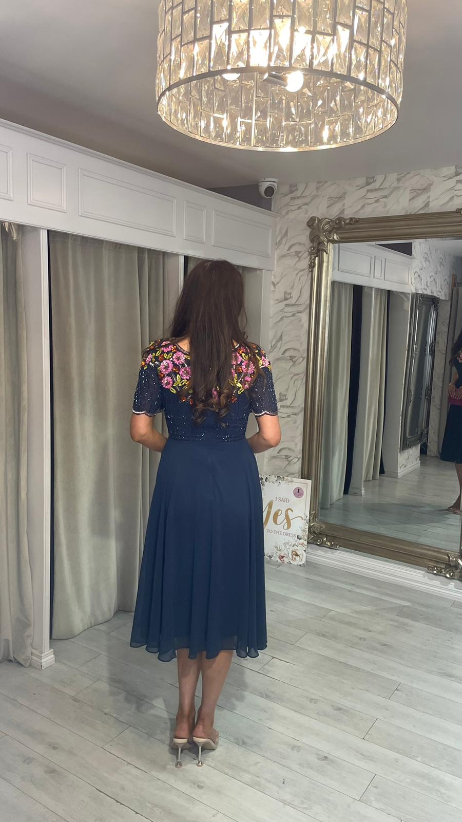 "Eden" Dress In Navy