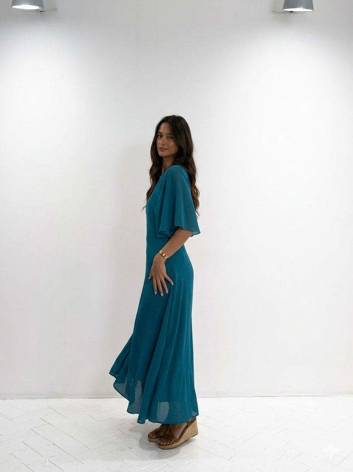 "Martina" Dress In Blue