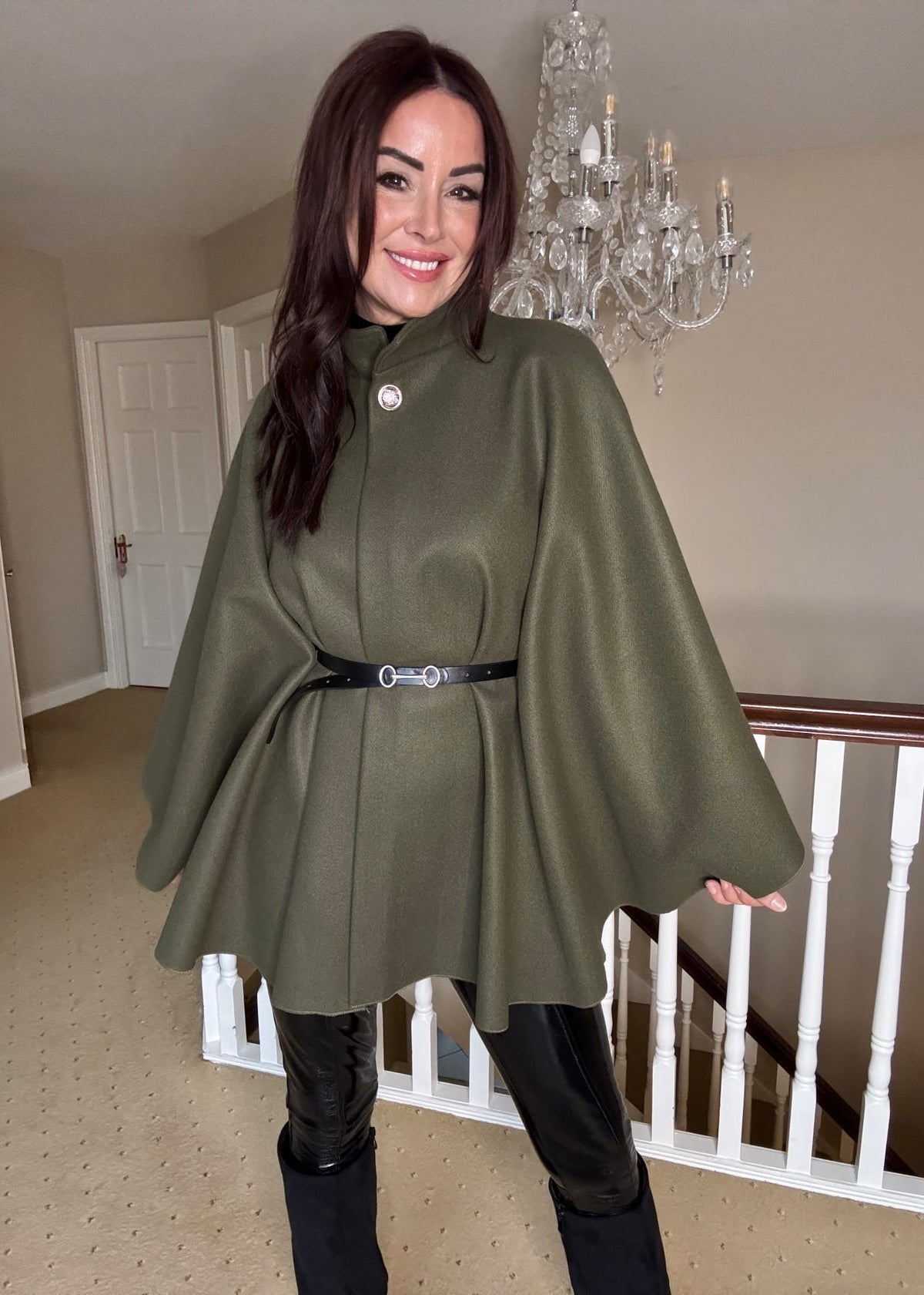 “Nelly” Cape In Khaki