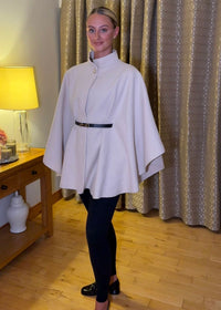 “Nelly” Cape In Cream