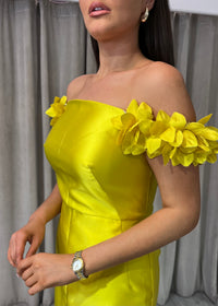 "Lillian" Dress In Yellow