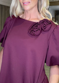 "Emery" Dress In Burgundy