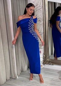 “Mica” Dress In Blue