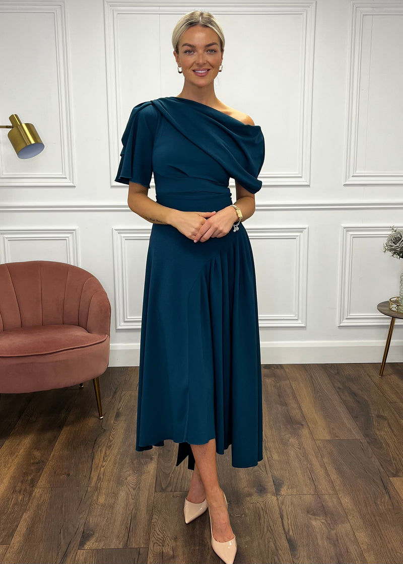 “Francesca” Dress In Teal