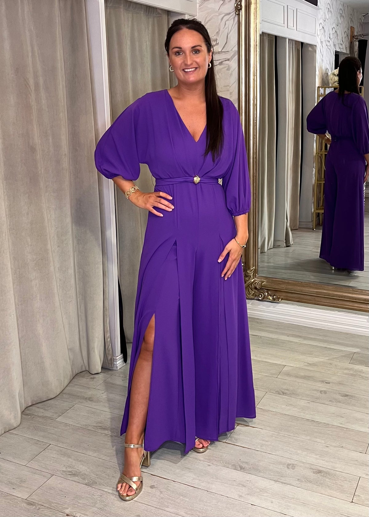 "Katie" Jumpsuit In Purple