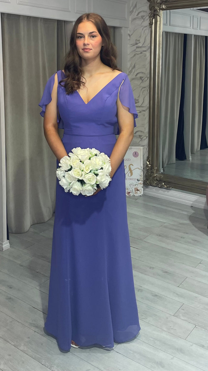 “Victoria” Bridesmaid Dress In Bluebell