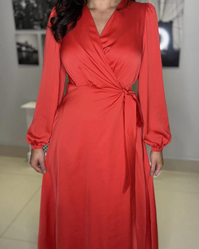 "Eliza" Dress In Red