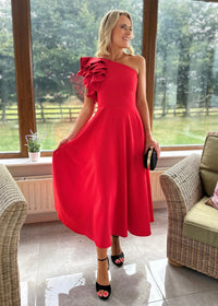 “Penelope” Dress In Red