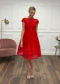 "Lacy" Dress In Red