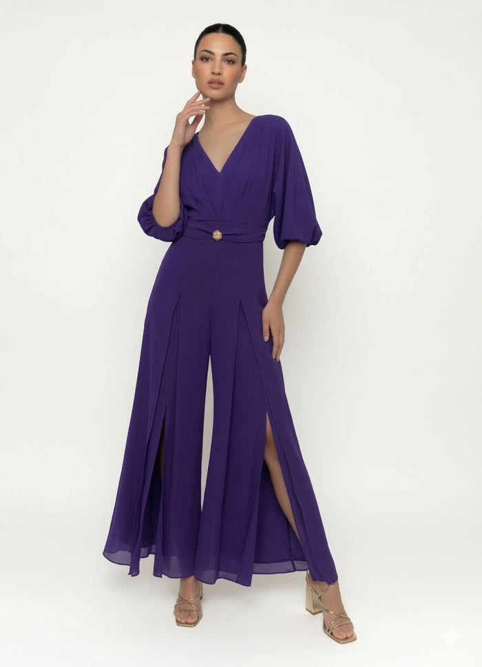 "Katie" Jumpsuit In Purple