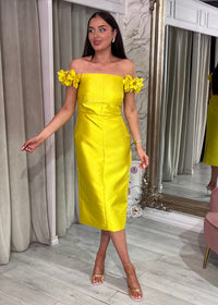 "Lillian" Dress In Yellow