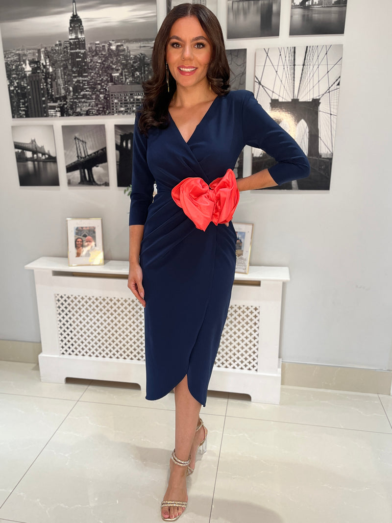 “Imogen” Dress In Navy