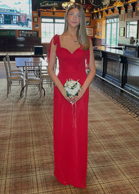 “Romy” Bridesmaid Dress In Rouge