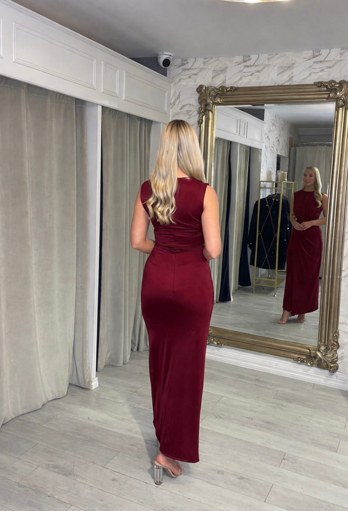 Stacy dress in Burgundy