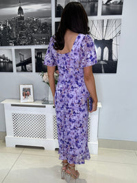 “Heidi” Dress In Lilac Floral Print