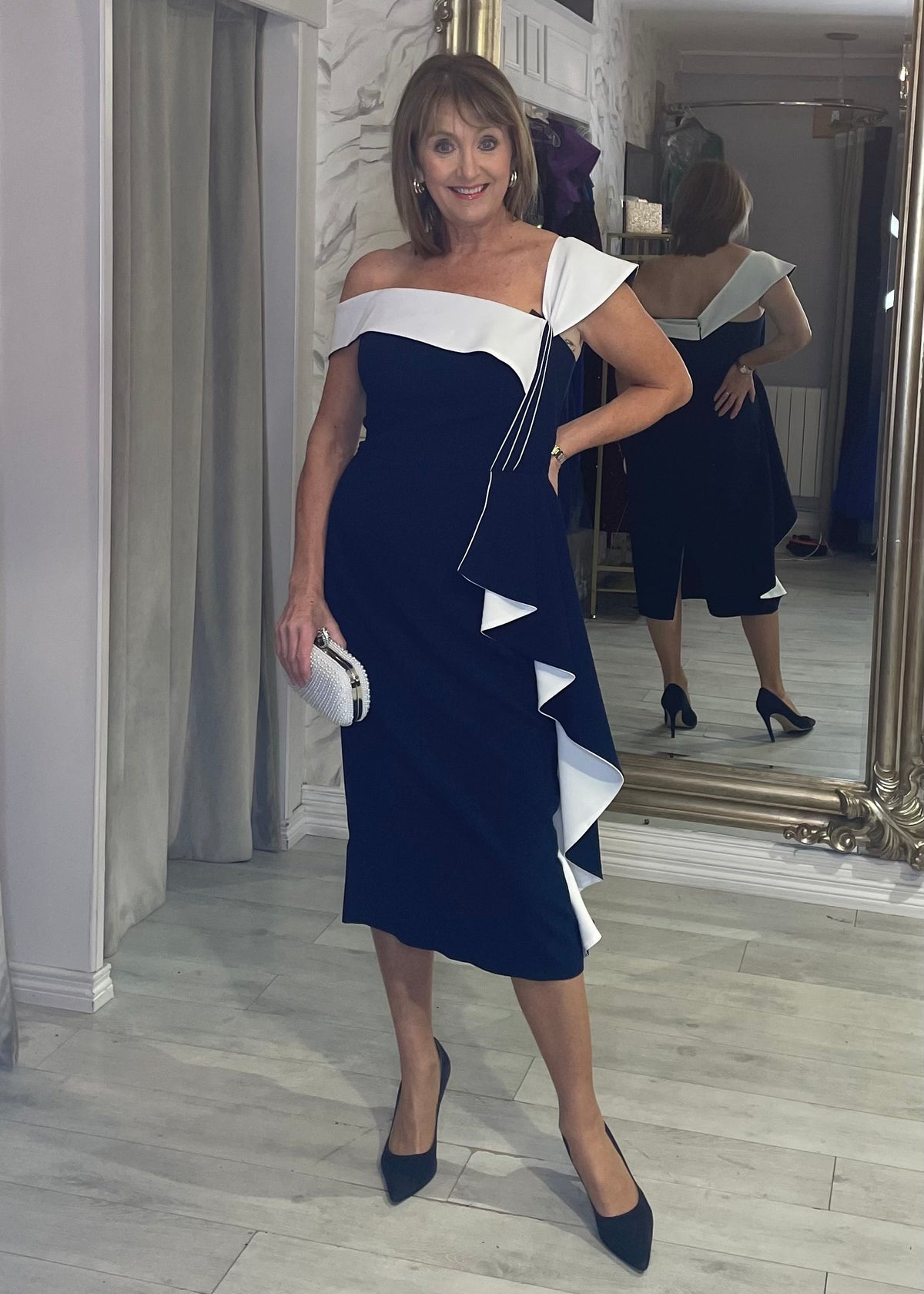 “Berkley” Dress In Navy