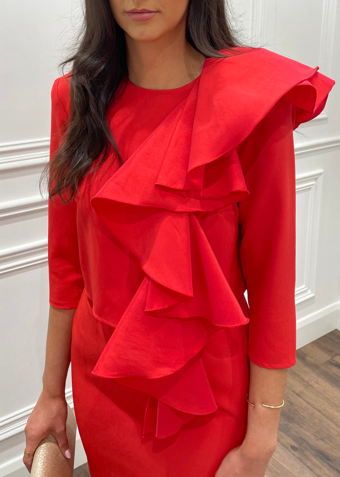 “Mabel” Dress In Red