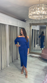“Elsa” Dress In Royal Blue