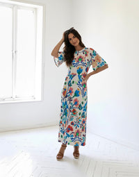 “Rebecca” Dress Multi Print