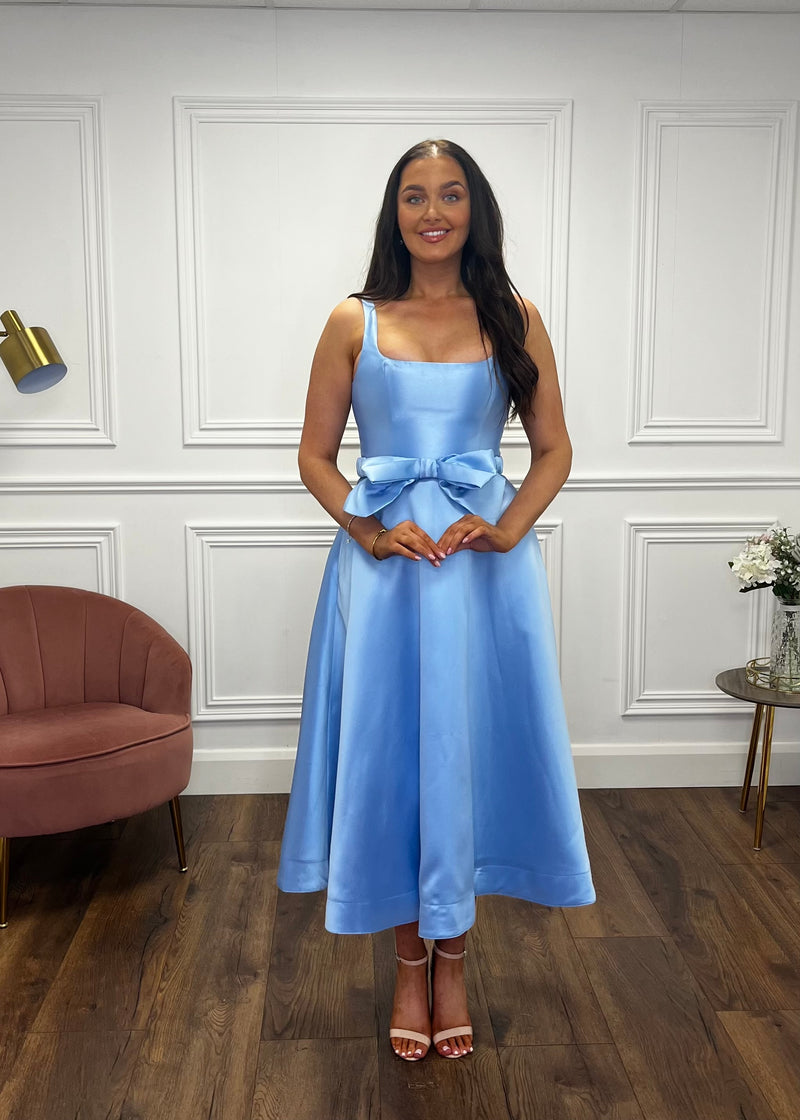 “Aria” Dress In Powder Blue