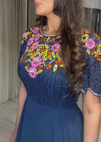 "Eden" Dress In Navy