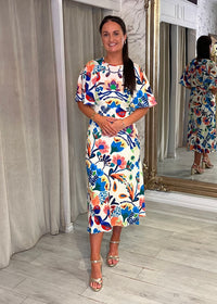 “Rebecca” Dress Multi Print
