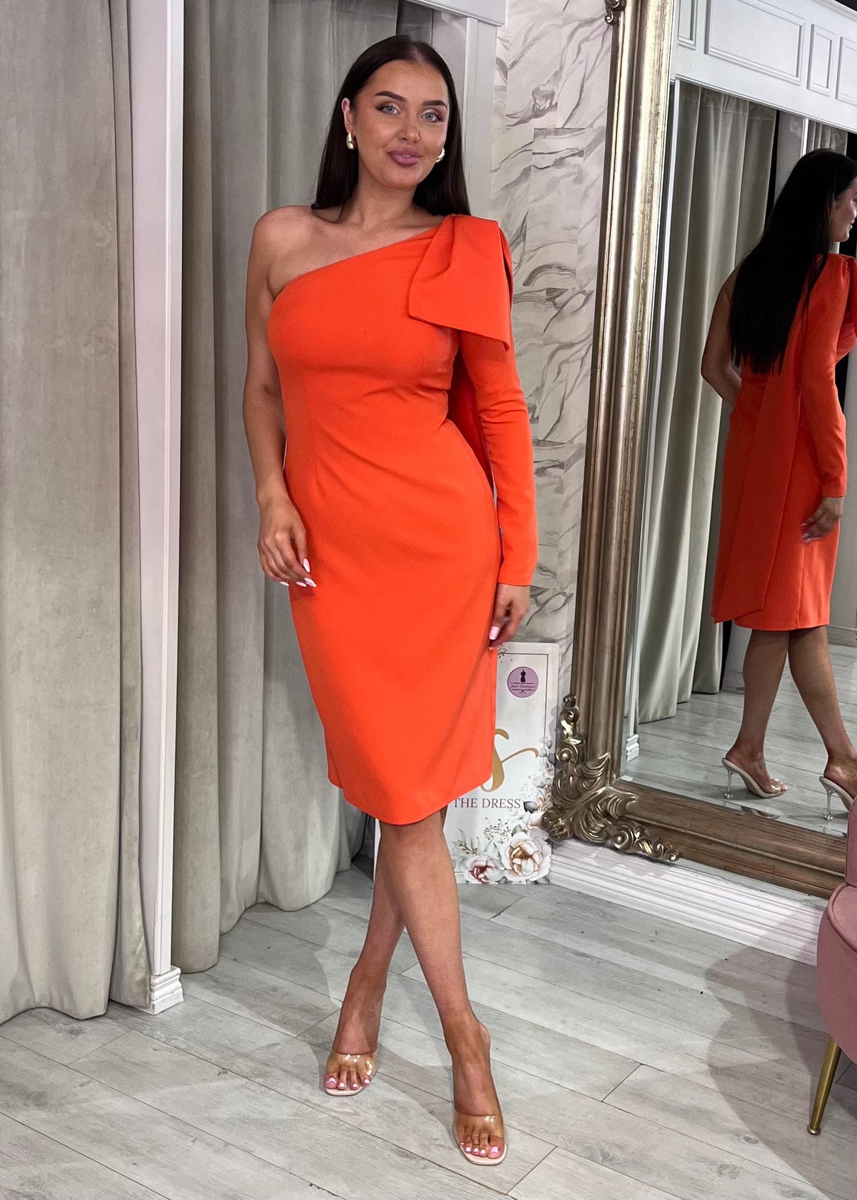 “Rudi” Dress In Orange