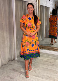 "Sally” Dress In Orange