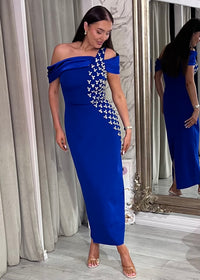 “Mica” Dress In Blue