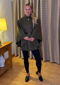 “Nelly” Cape In Khaki