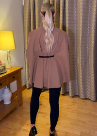 “Nelly” Cape In Taupe