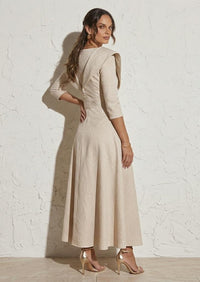 "Cleo" Dress In Cream