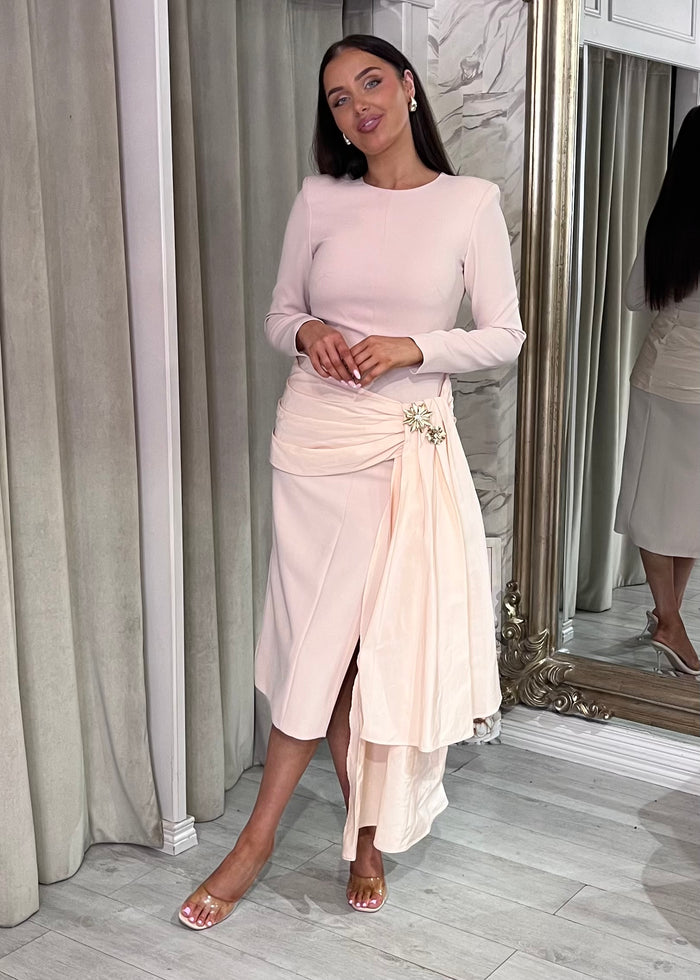 “Camilla” Dress in Blush