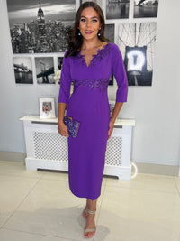 “Nora” Dress In Purple