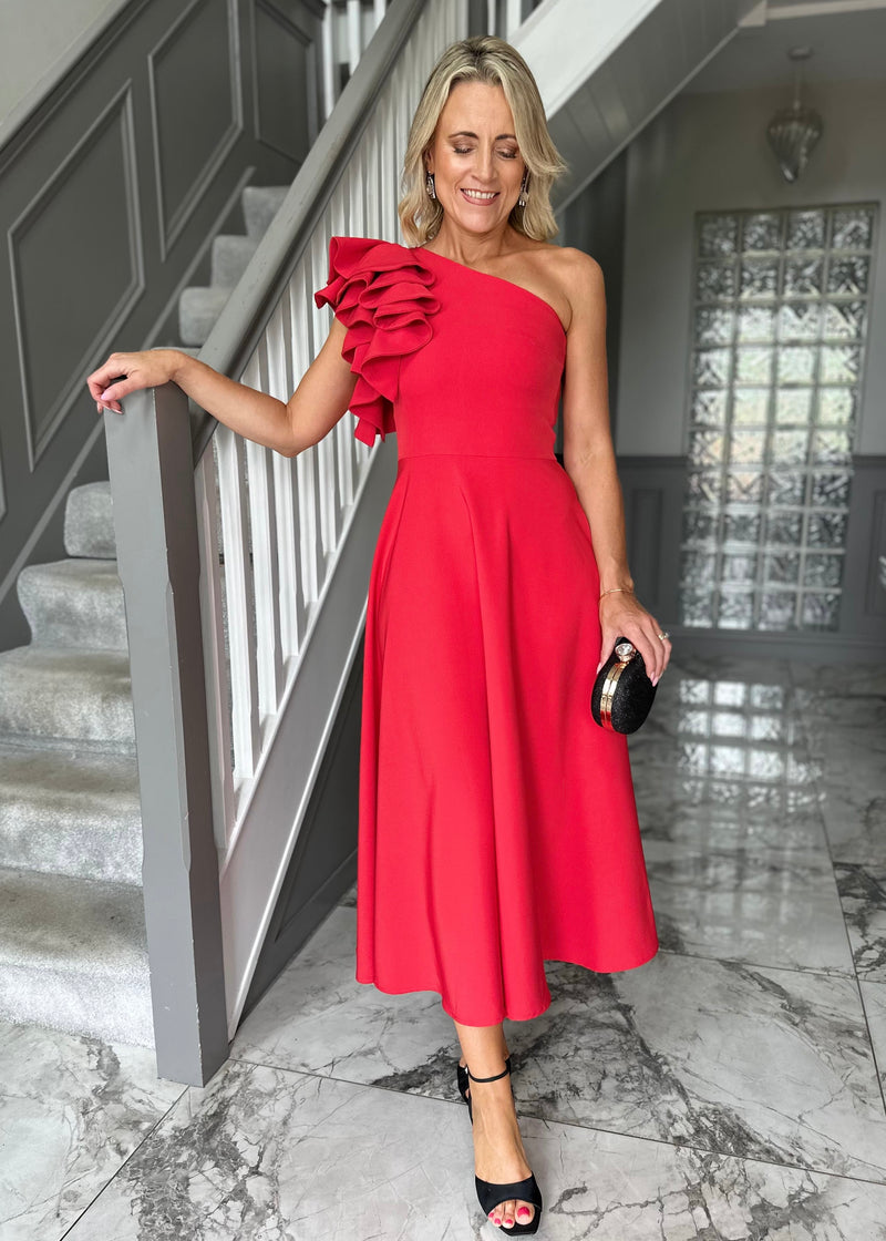 “Penelope” Dress In Red