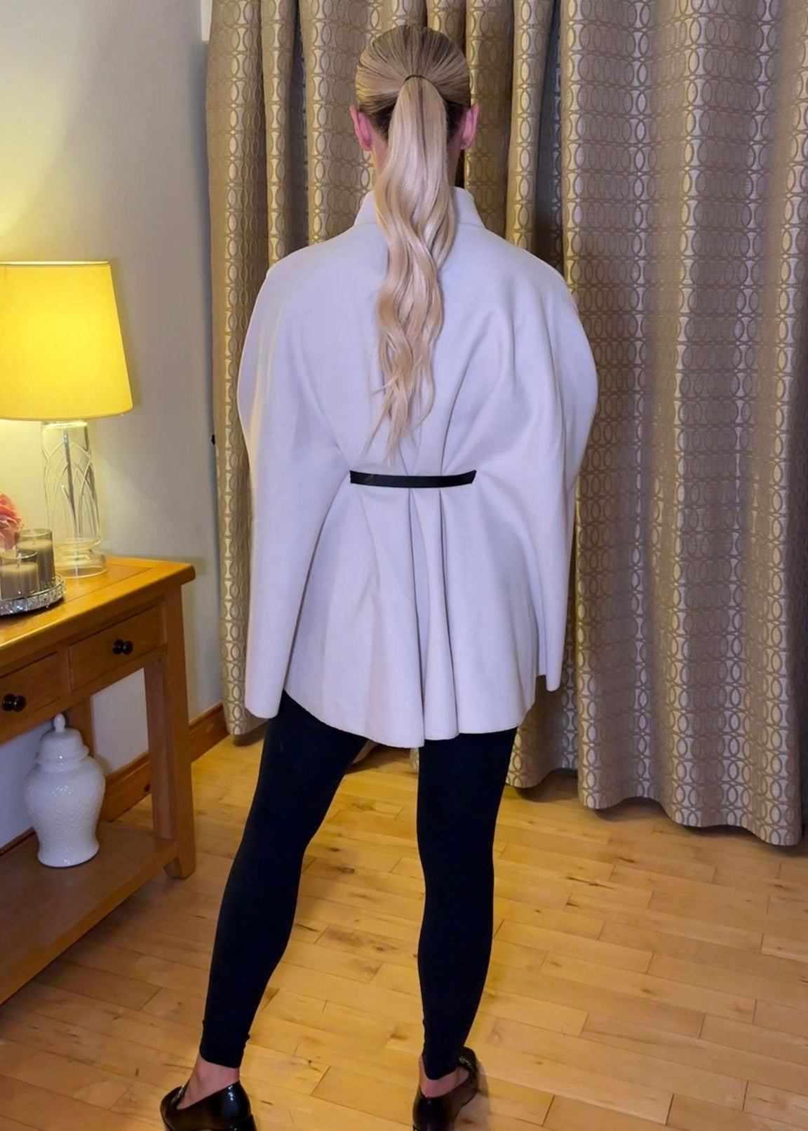 “Nelly” Cape In Cream