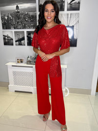 “Críoa” Jumpsuit In Red