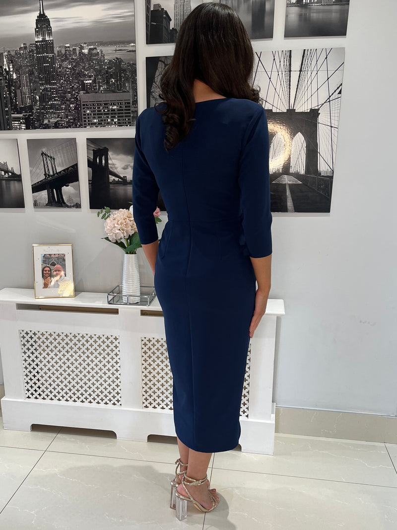 “Imogen” Dress In Navy