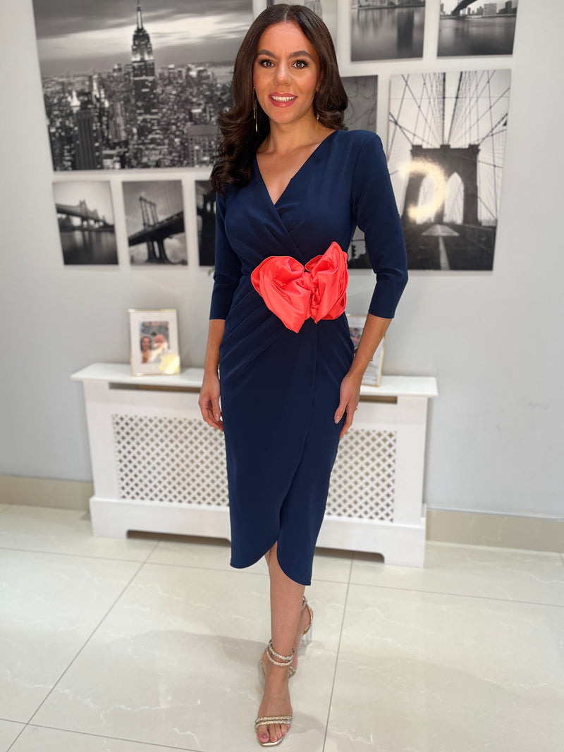 “Imogen” Dress In Navy