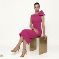 "Ola" Dress In Fuchsia