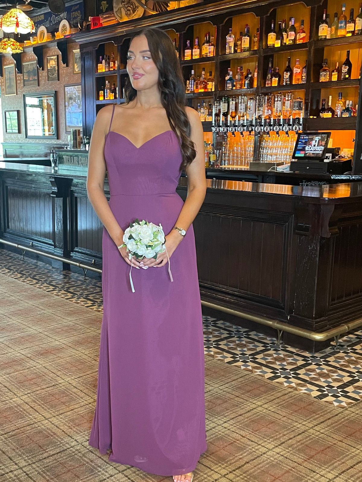 “Jodie” Bridesmaid Dress In Wildberry