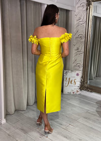 "Lillian" Dress In Yellow