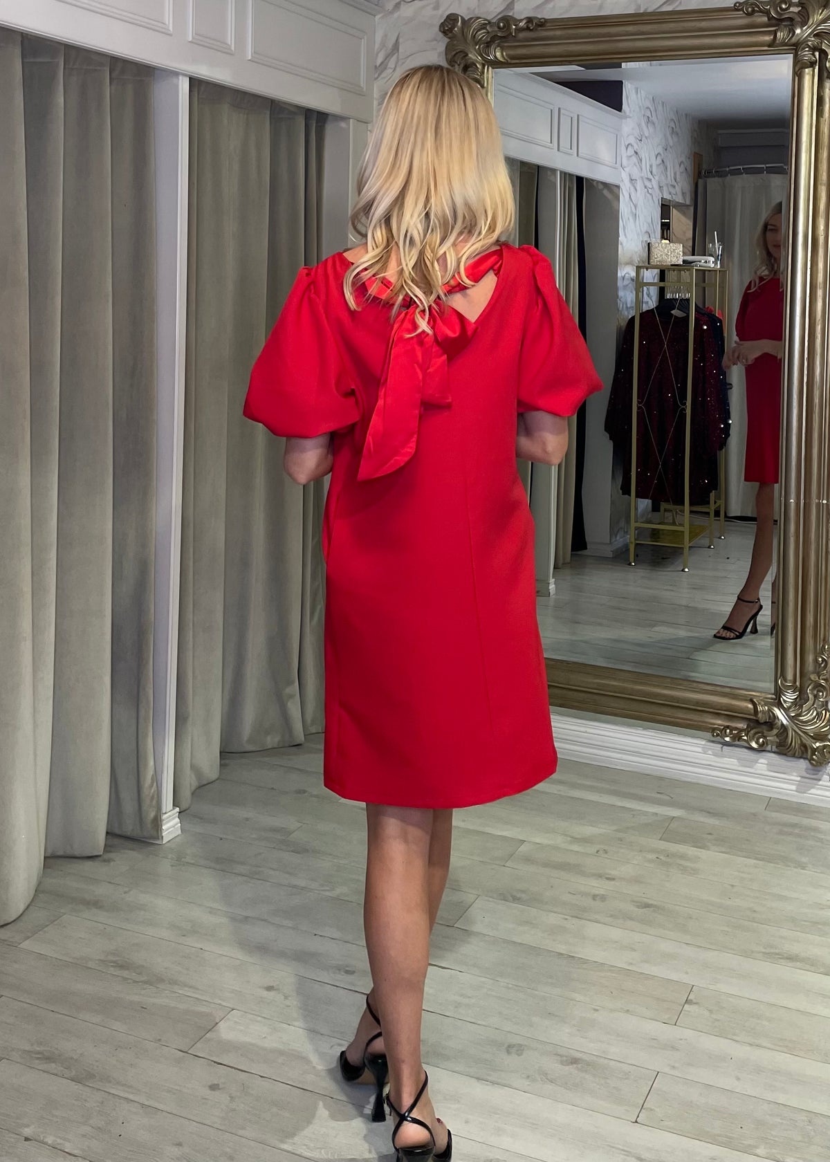 "Emery" Dress In Red